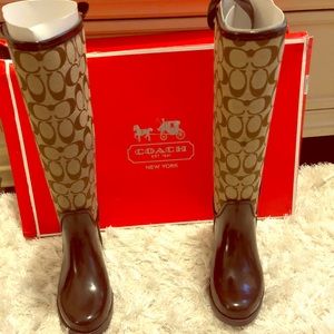 Coach rain boots